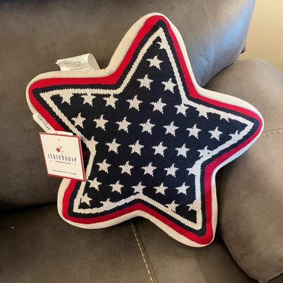 Storehouse Bedding Nwt Patrioticflag Pillow Red White And Blue